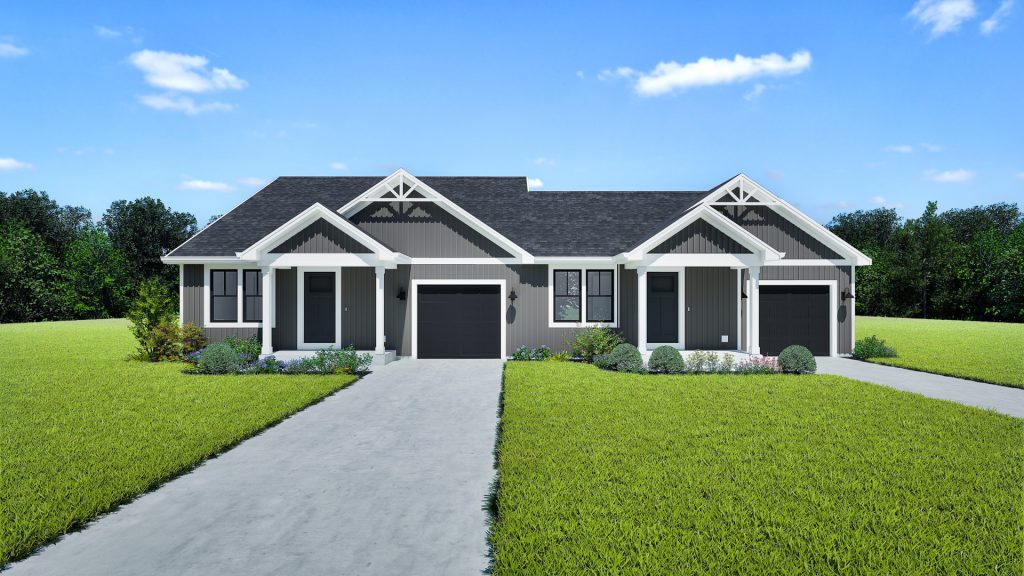 Stepping Stone Homes Birch Linden Duplex Model Rendering